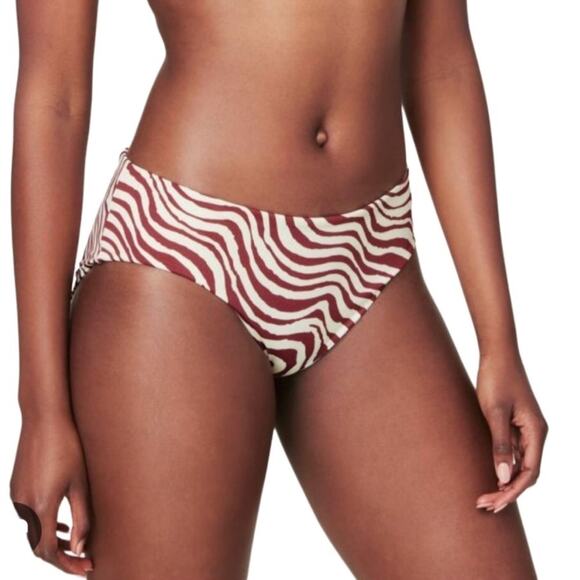 ANDIE Hipster Bikini Swim Bottom Women Sz L Striped Feminine Resort Retro NWT - Picture 8 of 8